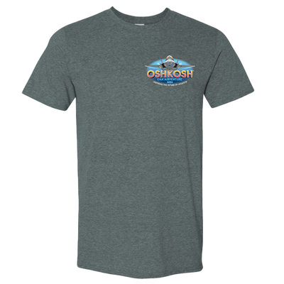 EAA Men's AirVenture Oshkosh 2024 Event T-Shirt, Grey