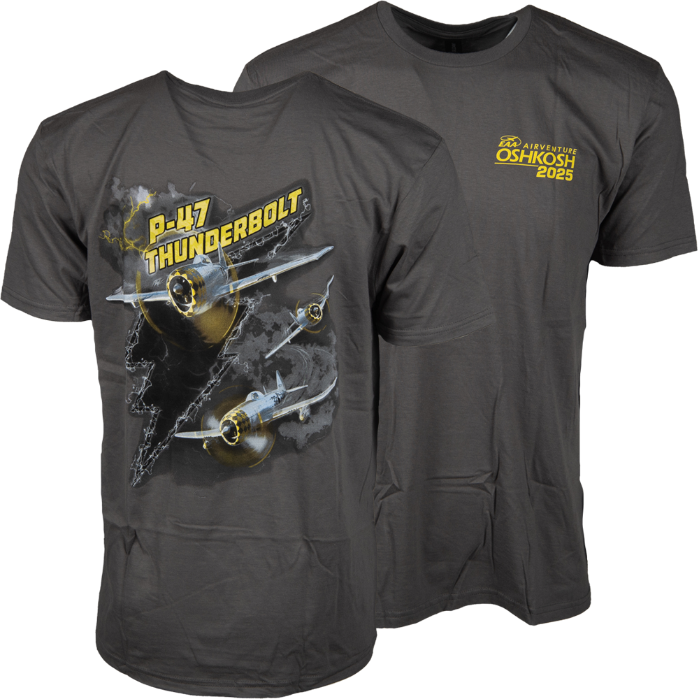 EAA AirVenture Oshkosh P-47 Thunderbolt T-Shirt – Shop EAA Merchandise