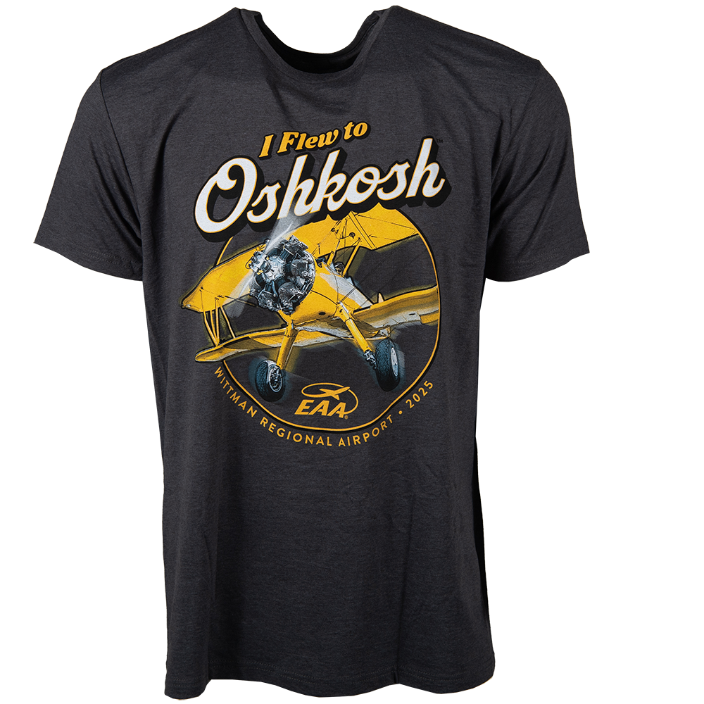 トップス MAISON SPECIAL AIR PORT Print T-shirt EAA AirVenture Oshkosh 2025 I Flew T-Shirt – Shop EAA Merchandise