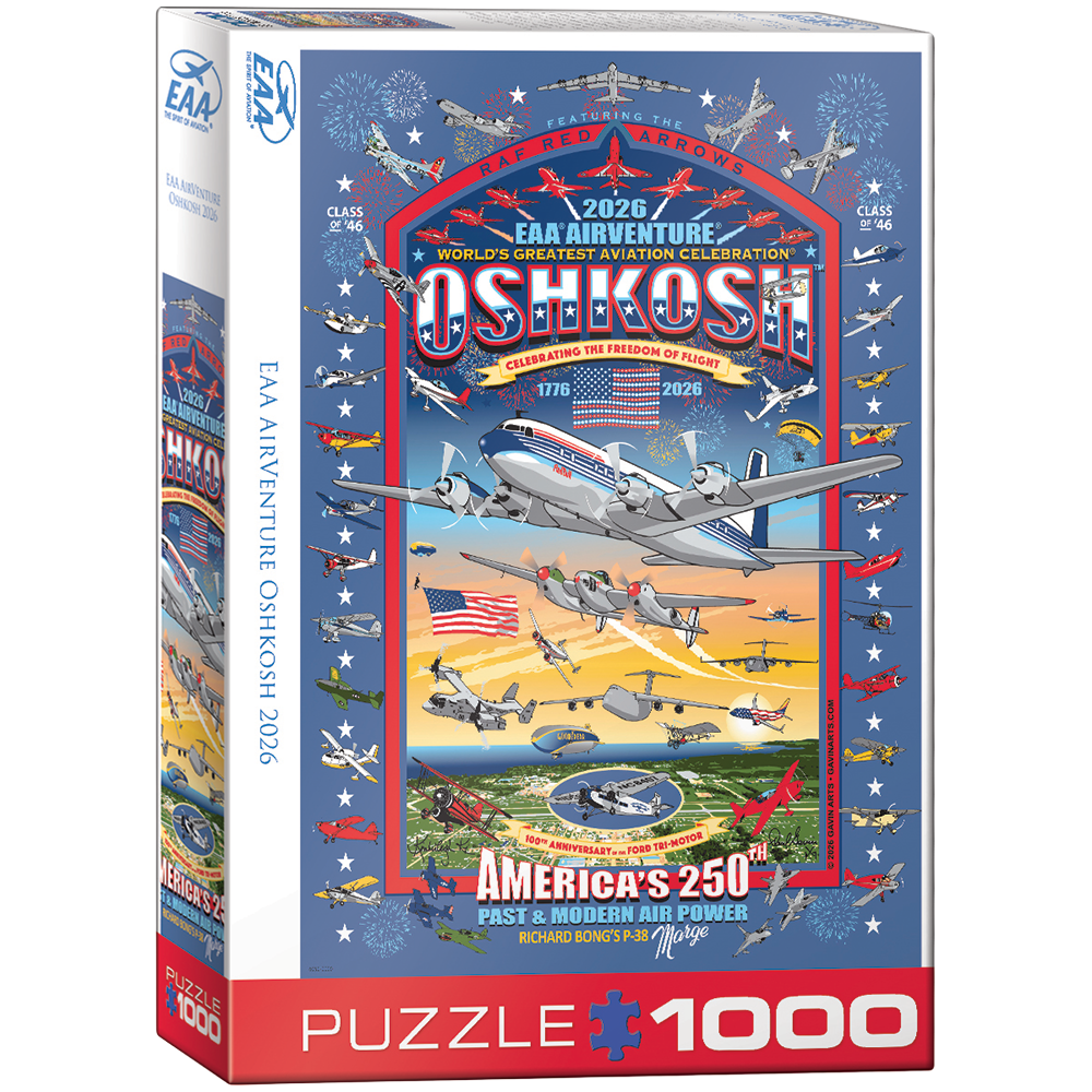 EAA AirVenture 2026 Event Design Puzzle – Shop EAA Merchandise