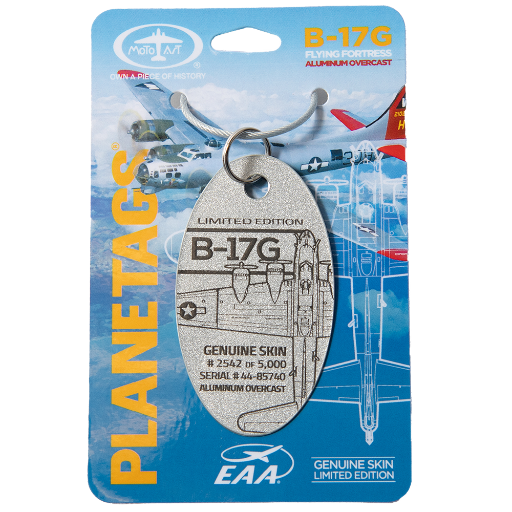 EAA B-17 Aluminum Overcast PlaneTags, Silver – Shop EAA Merchandise
