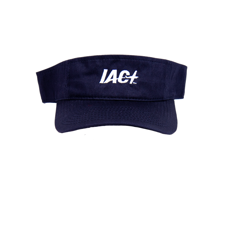 IAC Navy Visor with IAC Monogram