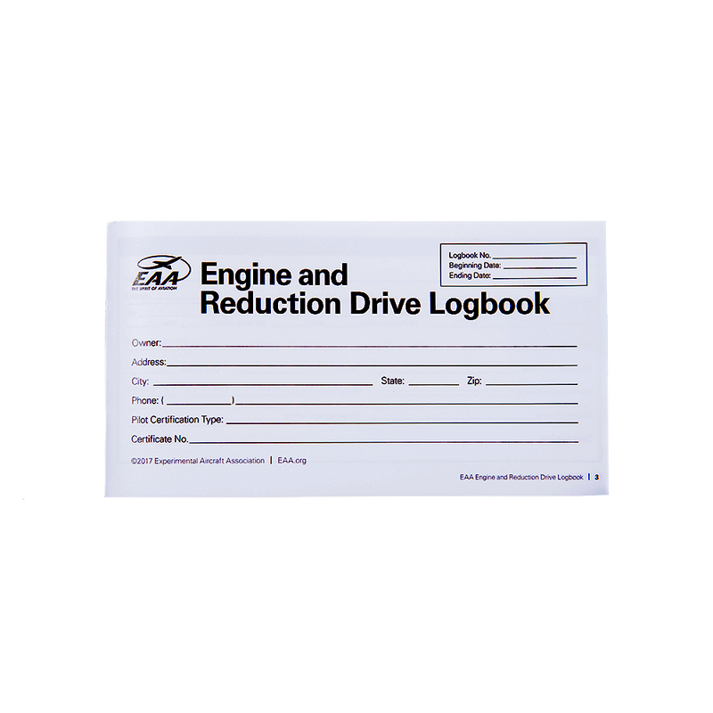 EAA Engine and Reduction Drive Logbook