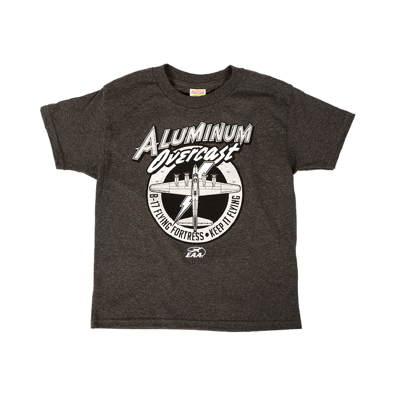 B-17 Aluminum Overcast Patch Youth T-shirt