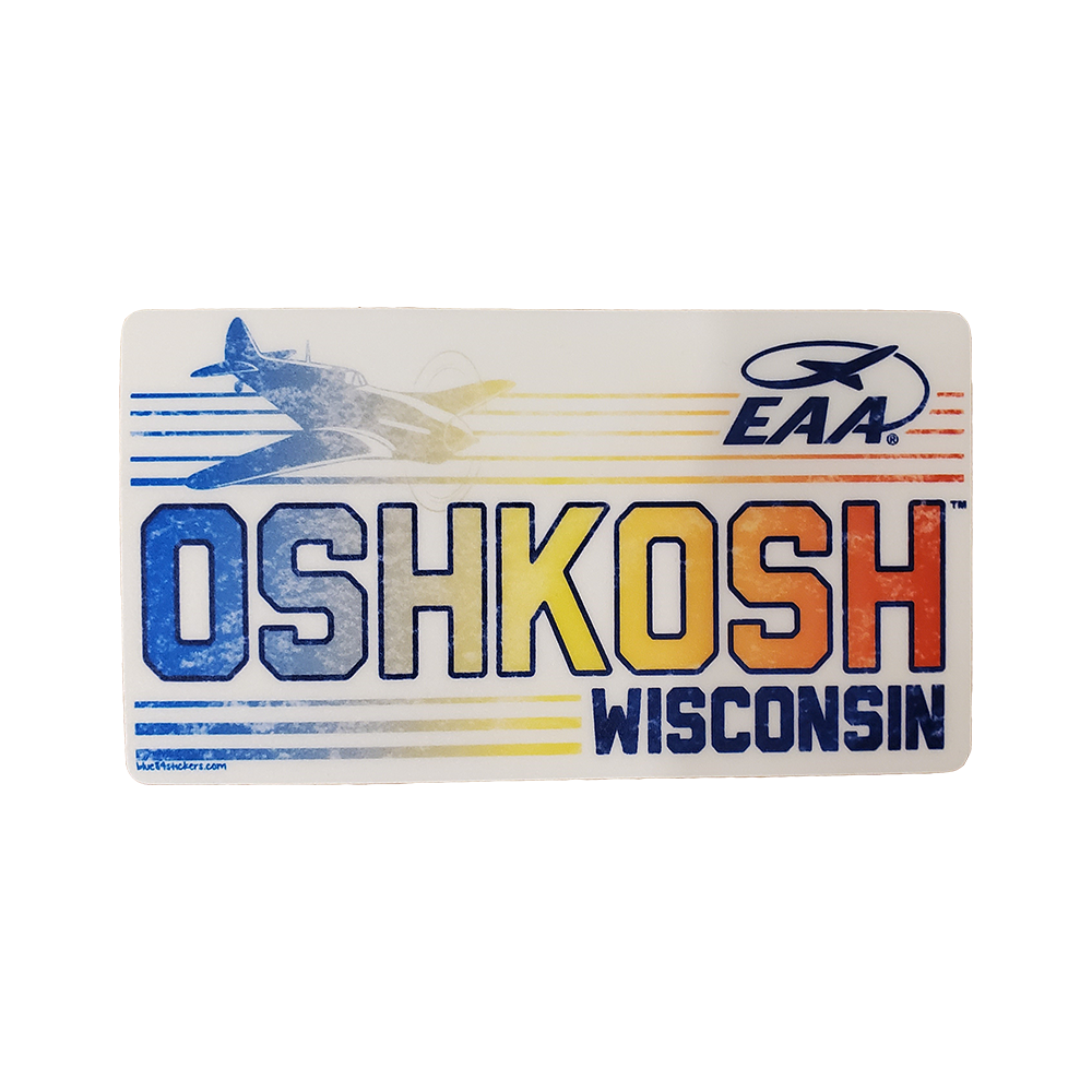 EAA Oshkosh Wisconsin P40 Large Decal Shop EAA Merchandise