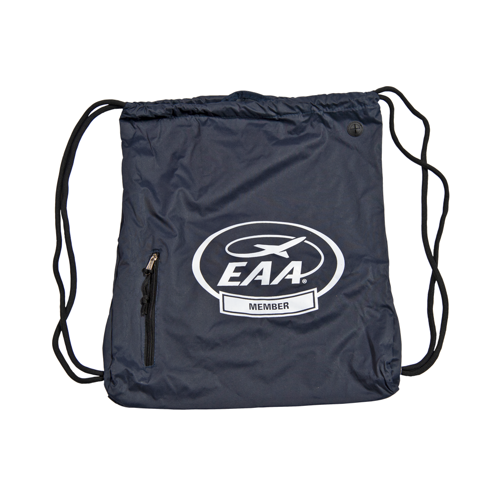 EAA Member Drawstring Backpack Shop EAA Merchandise