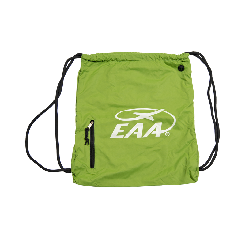 EAA Lime Green Drawstring Backpack