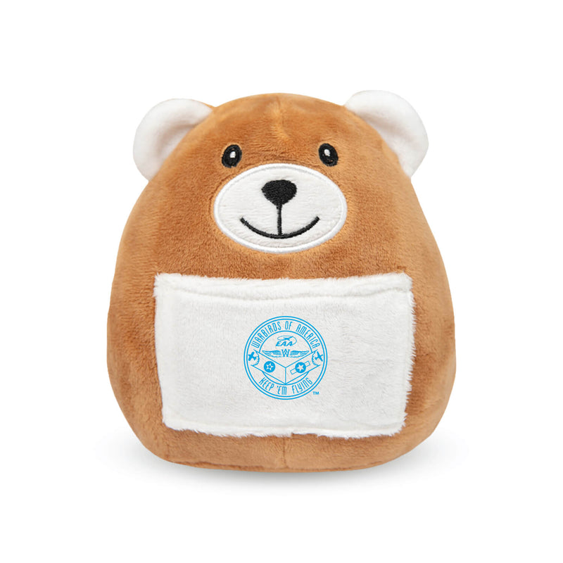 Plush Squishy Bear Round Logo-WB