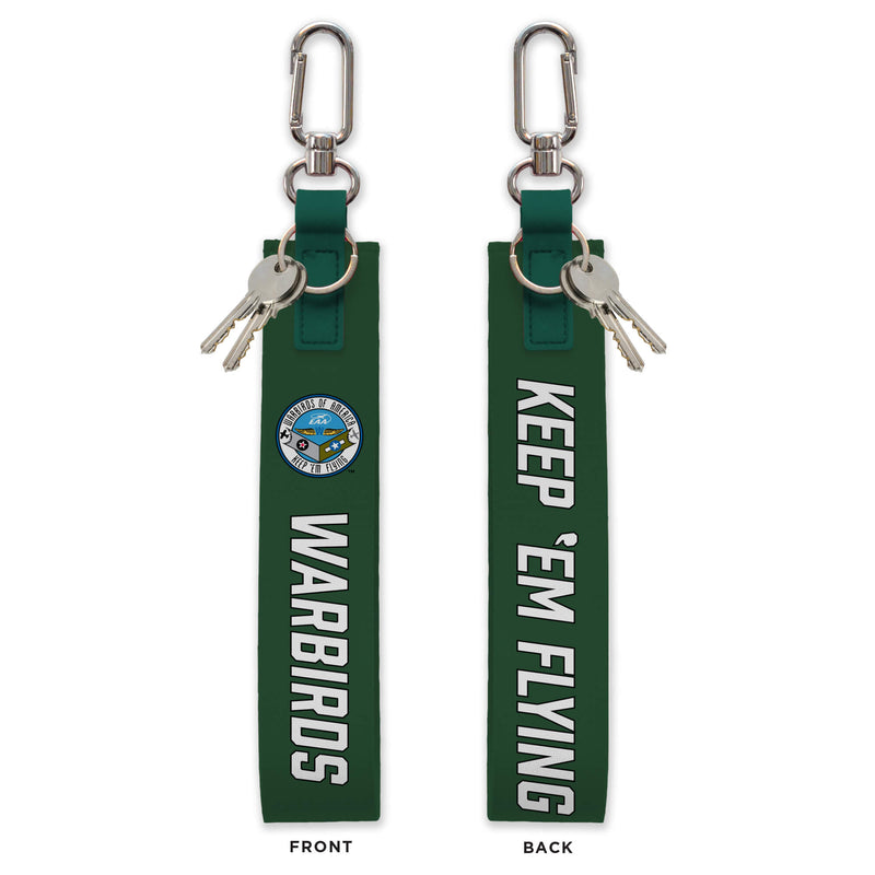 Keychain Green Oversized Strap with Carabiner-WB