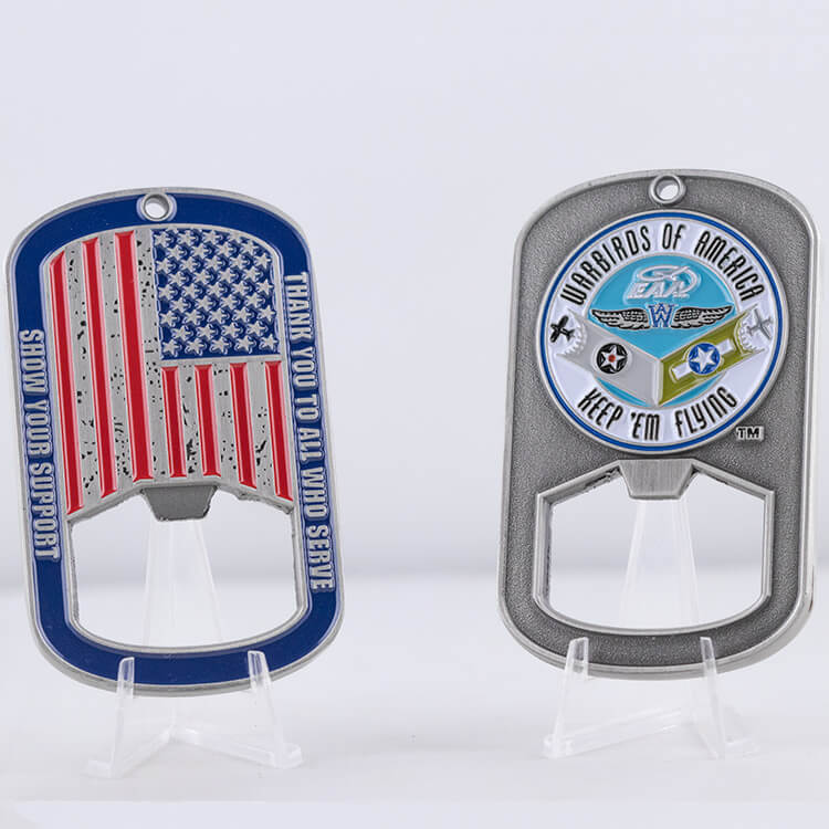 Bottle Opener Coin Dog Tag-WB