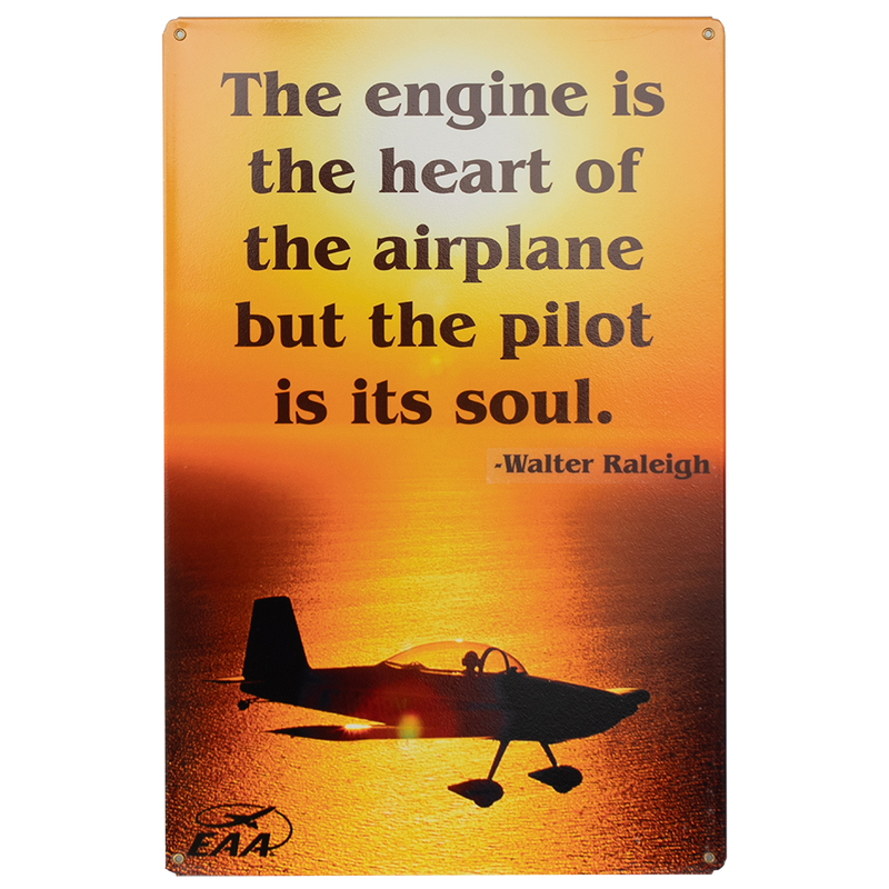 The Engine & Pilot Metal Sign