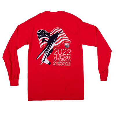 Tshirt Long Sleeve Red IAC 2022 US Nationals