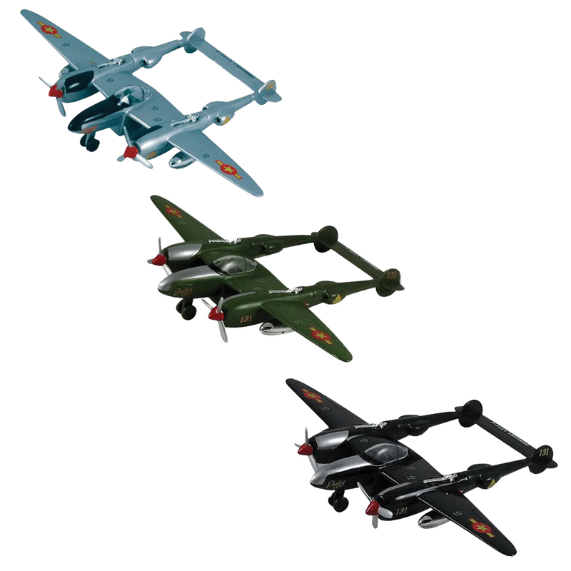 P-38 Lightning 7" Pullback Diecast Airplane (1 Pc. Assorted Styles)