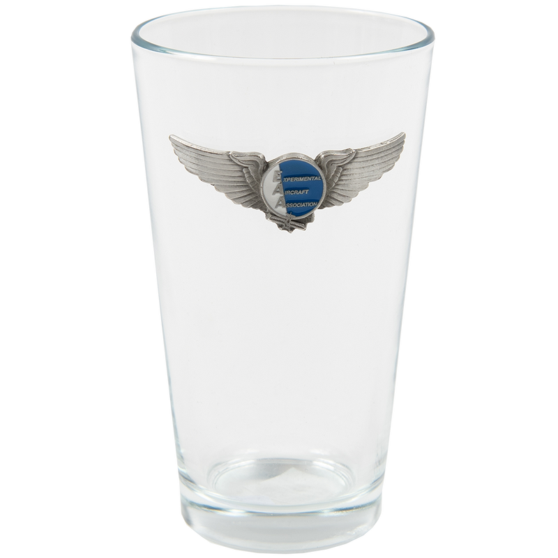 EAA Heritage Wing Pewter Pint Glass, 16oz