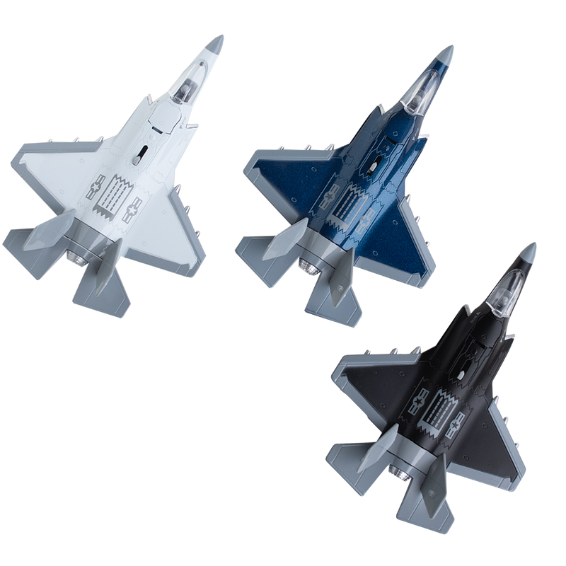 F-35 Lightning II Fighter Jet Jumbo Die Cast Pullback Set