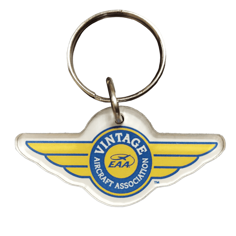 Vintage Aircraft Association Logo Acrylic Key Chain