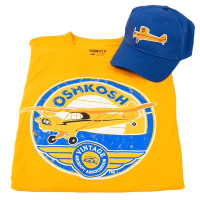 Vintage Aircraft Association Cub T-Shirt/Cap Combo
