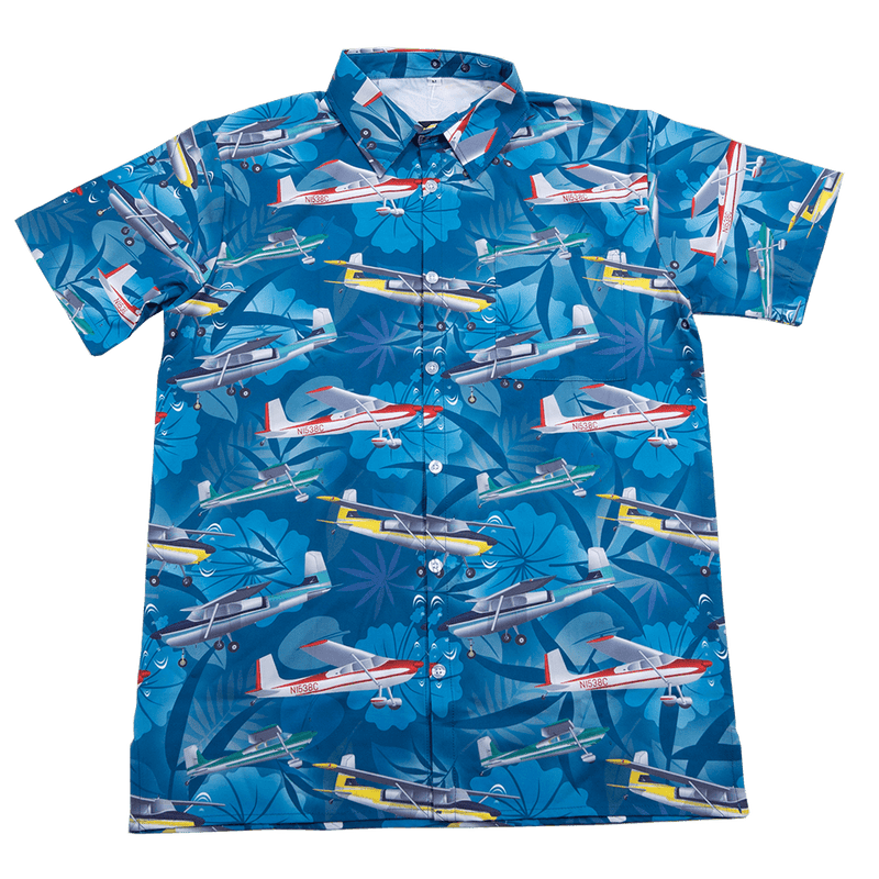 Vintage Aircraft Association Cessna 180 Hawaiian Shirt