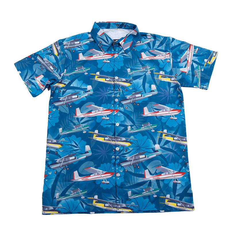 Vintage Aircraft Association Youth Cessna 180 Hawaiian Shirt