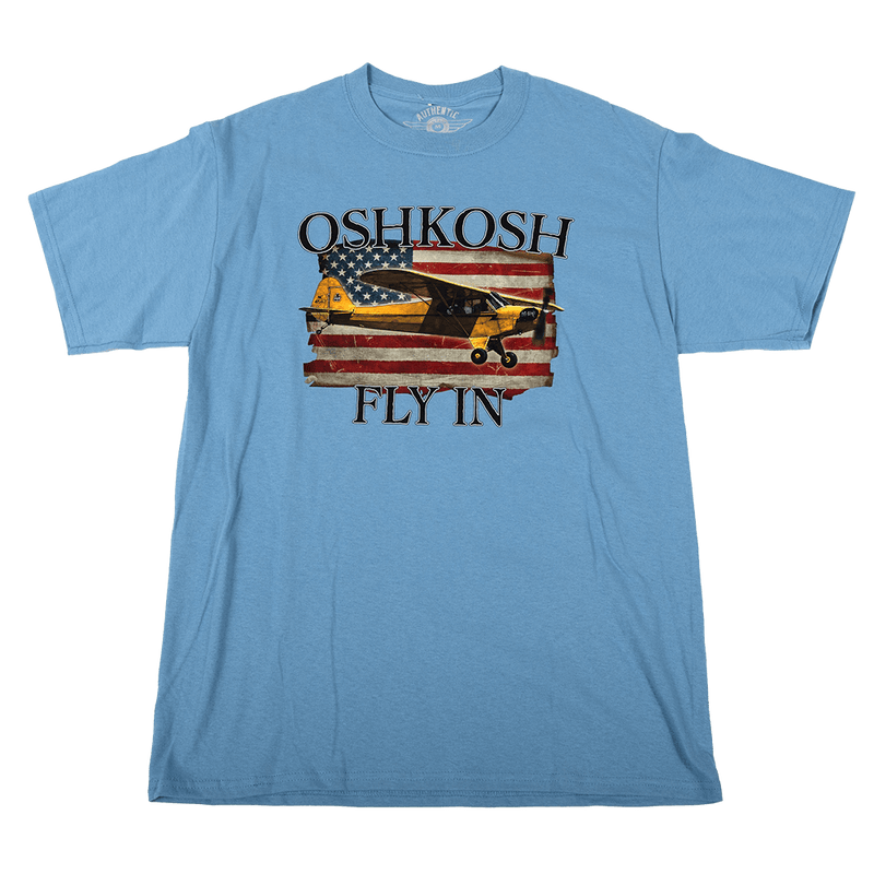 Vintage Aircraft Association Cub/Flag T-Shirt