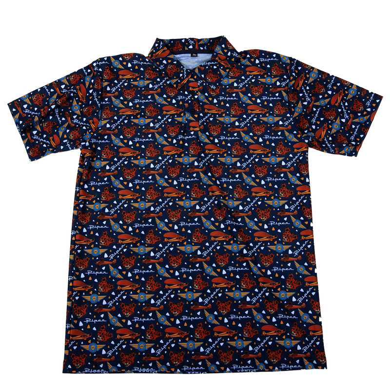 Vintage Aircraft Association Piper Cub Sublimated Polo Shirt