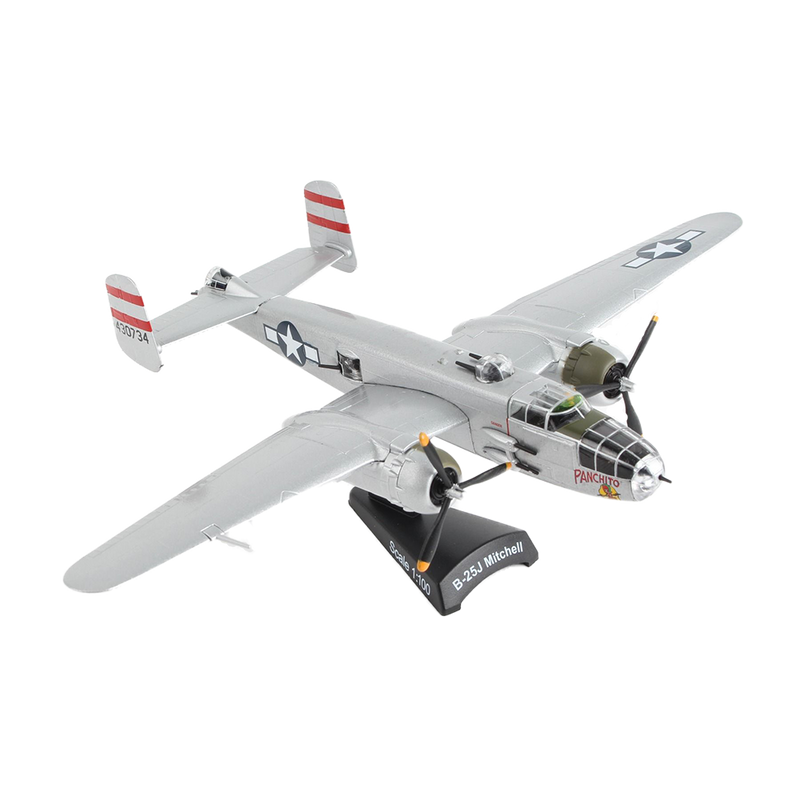 Postage Stamp B-25J Panchito 1/100 Model