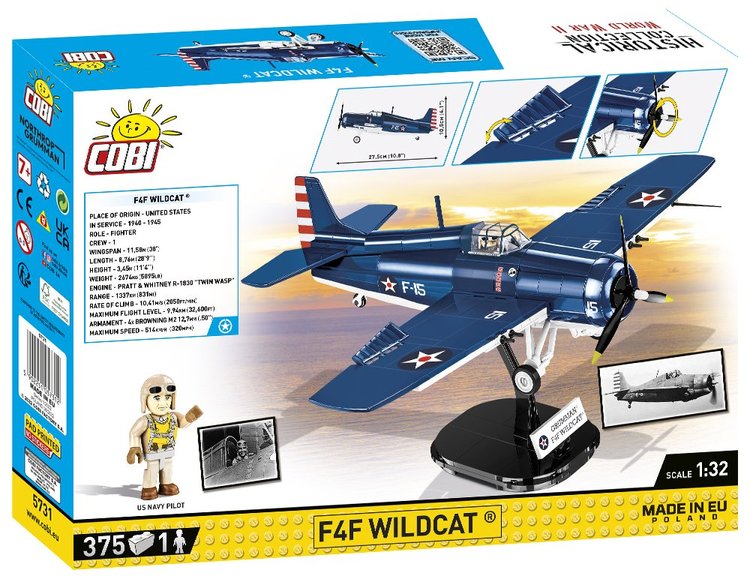 COBI F4F NORTHROP GRUMMAN Wildcat Fighter