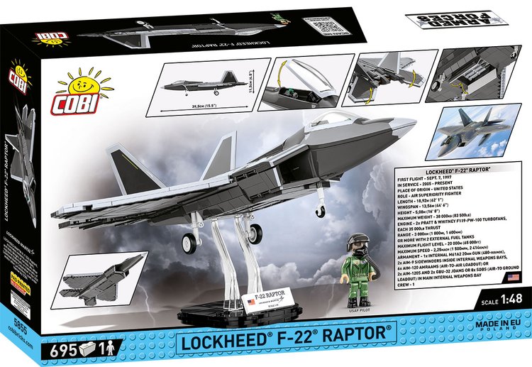 COBI Lockheed F-22 Raptor Fighter Jet