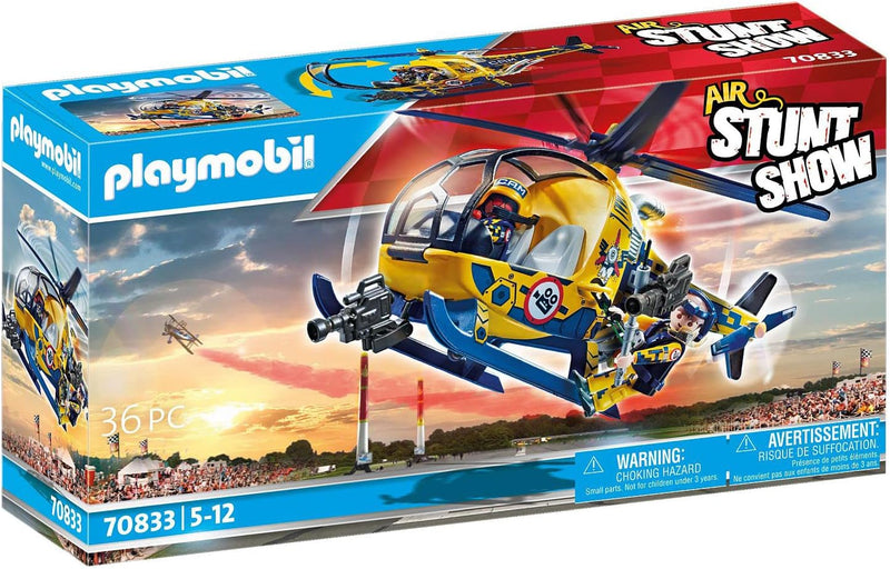 Playmobil Air Stunt Show Helicopter with Film Crew