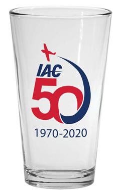 IAC 50th Anniversary Clear Pint Glass