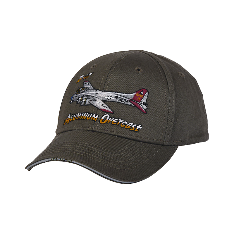 EAA B-17 Aluminum Overcast Large Crew Jacket with Hat Bundle