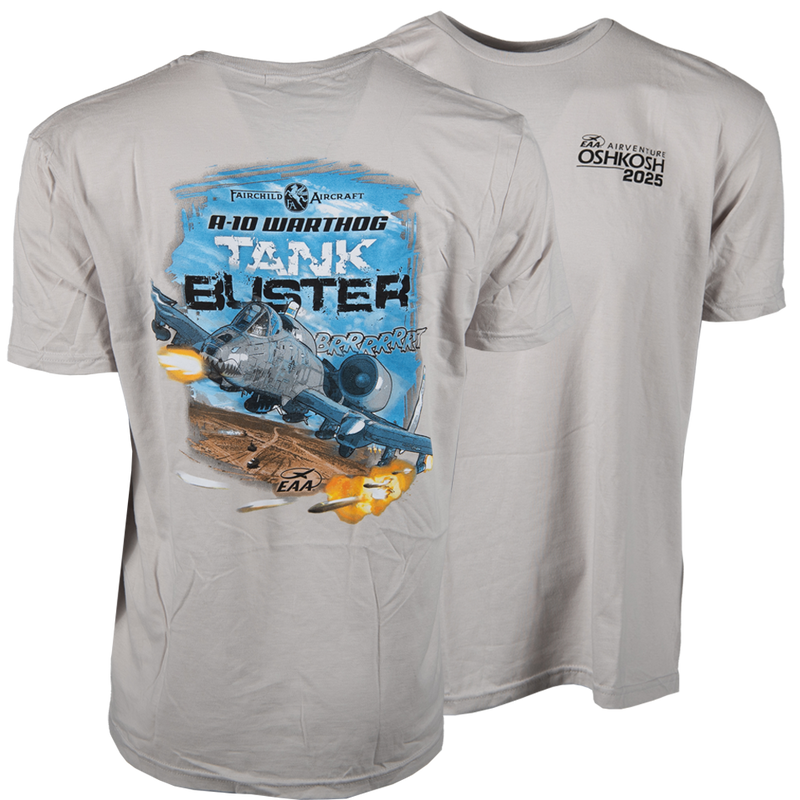 EAA AirVenture Oshkosh 2025 A-10 Warthog Tankbuster T-Shirt