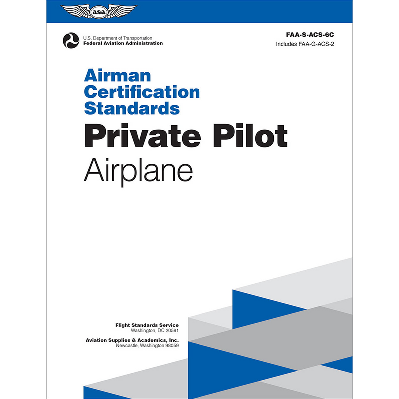 ASA Private Pilot Airplane ACS-6C (Softcover)