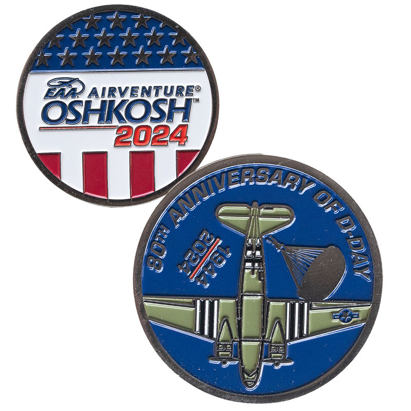 EAA AirVenture Oshkosh 2024 Challenge Coin