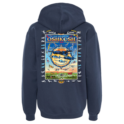 EAA AirVenture Oshkosh 2025 Event Hooded Sweatshirt