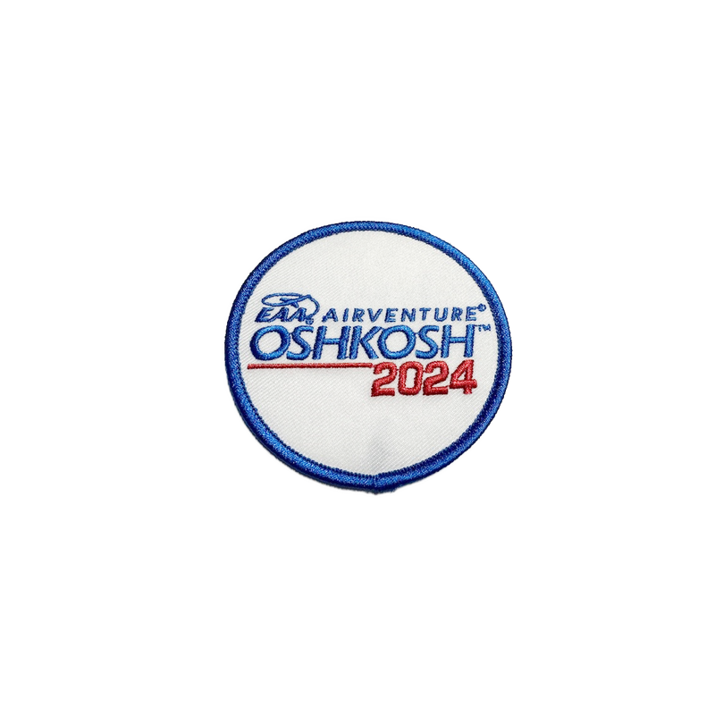 EAA AirVenture Oshkosh 2024 Round Patch