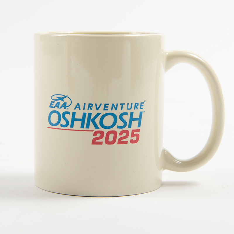 EAA AirVenture Oshkosh 2025 11oz Mug, Almond