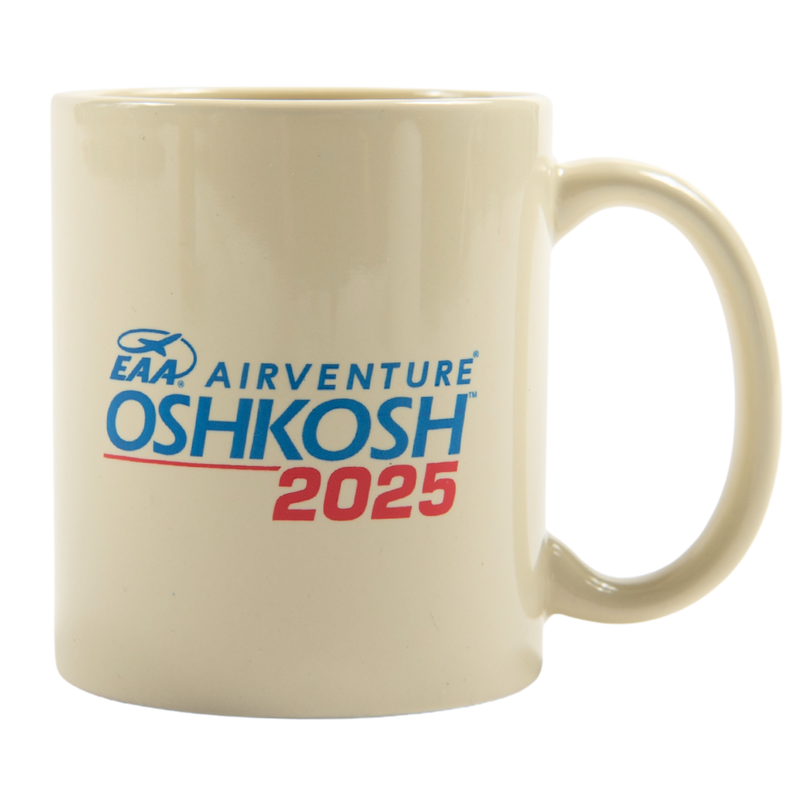 EAA AirVenture Oshkosh 2025 11oz Mug, Almond
