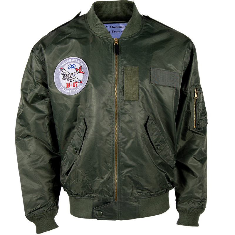 EAA B-17 Aluminum Overcast Small Crew Jacket with Hat Bundle