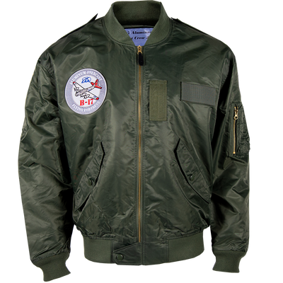 EAA B-17 Aluminum Overcast XL Crew Jacket with Hat Bundle