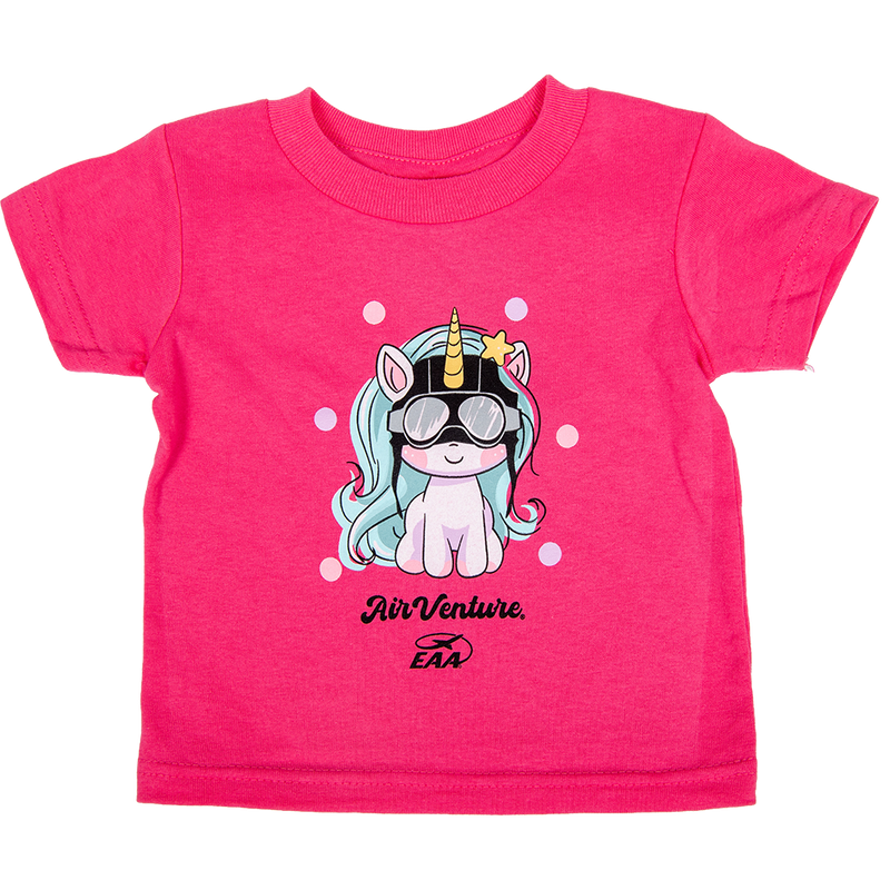 EAA Baby AirVenture Aviator Unicorn T-Shirt