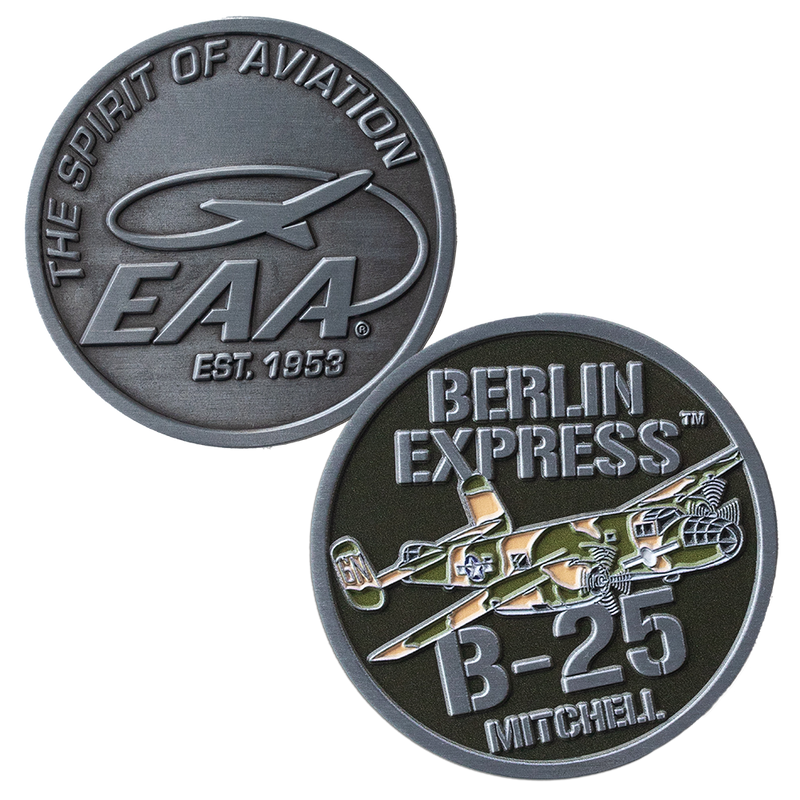 EAA B-25 Berlin Express Challenge Coin