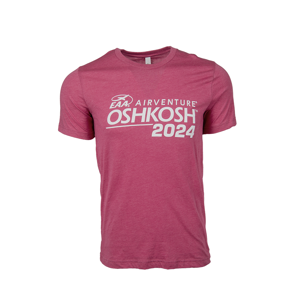 EAA Bella + Canvas AirVenture Oshkosh 2024 TShirt Shop EAA Merchandise
