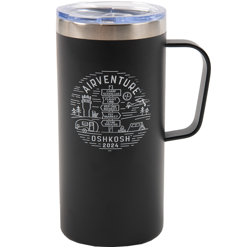 EAA AirVenture Oshkosh Camp Scholler Landmarks Travel Mug, 20oz.