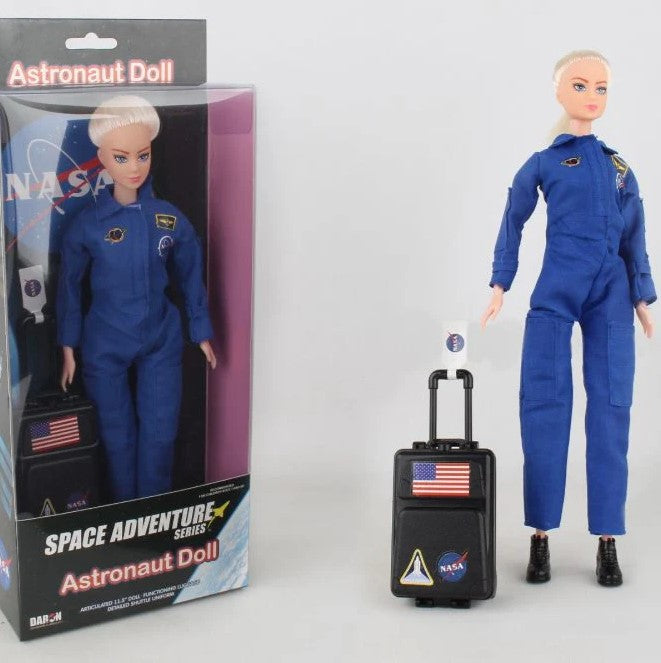 Space Adventure Astronaut Doll – Blonde Blue Flight Suit