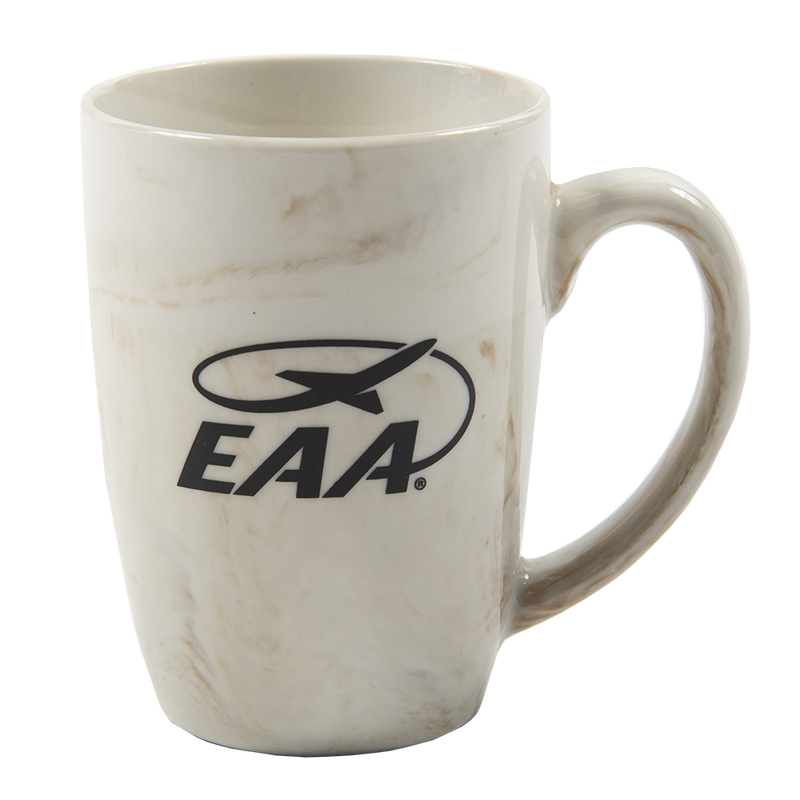 EAA Brown Marble Ceramic Mug, 16oz