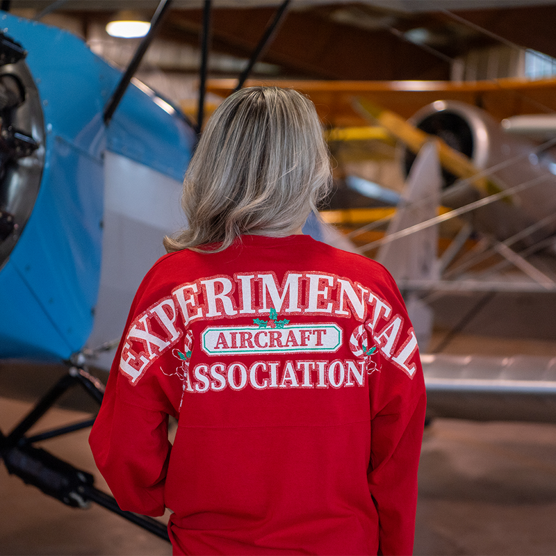 EAA Candy Cane and Holly Oversized Crewneck