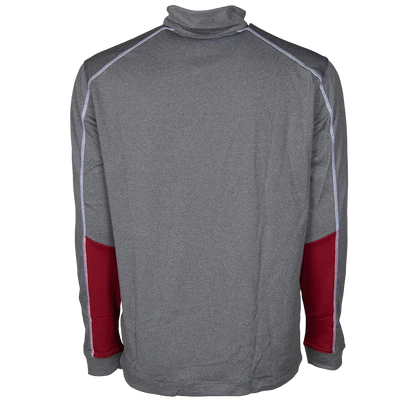 EAA Columbia Quarter Zip Golf Pullover, Grey & Red