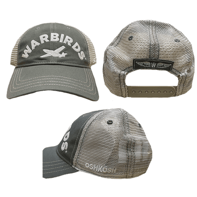 Cap Sage; Khaki; White Plane Warbirds-WB