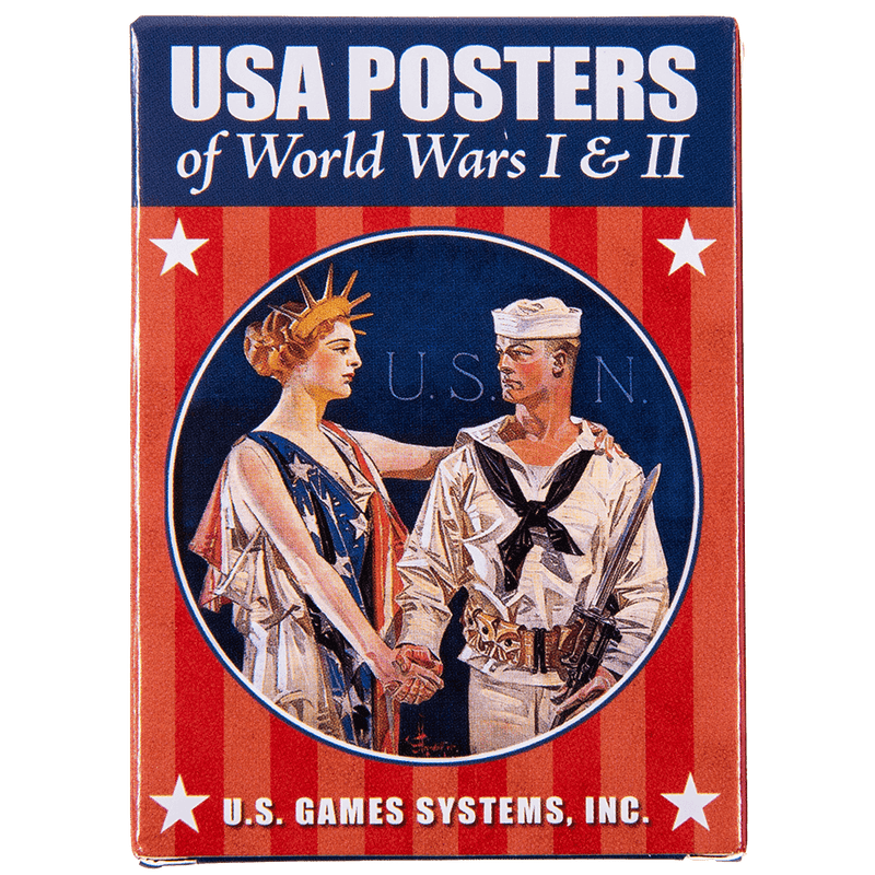 Playing Cards with USA Posters- WWI & WWII